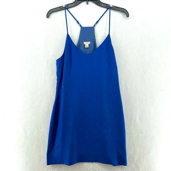 J.CREW Tops - J.Crew Tank Top Women's 0 Royal Blue V Neck Racerback Adjustable Spaghetti Strap